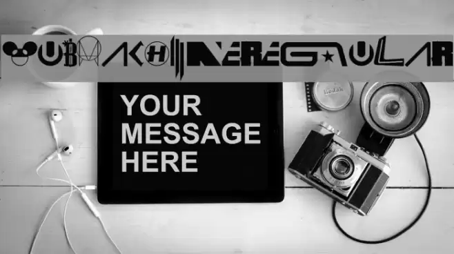 WubMachine-Regular Font examples