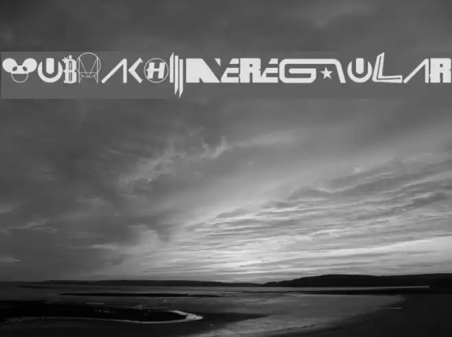 WubMachine-Regular Font examples