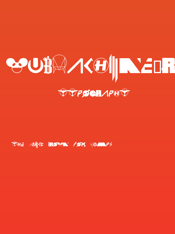 WubMachine-Regular Poster