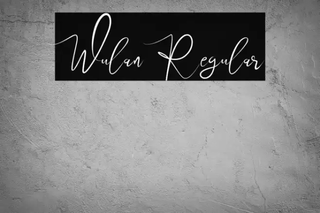 Wulan Regular Font examples
