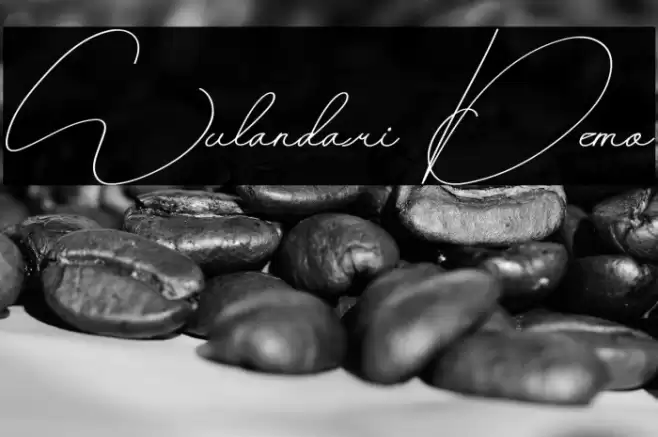 Wulandari Demo Schriftart examples