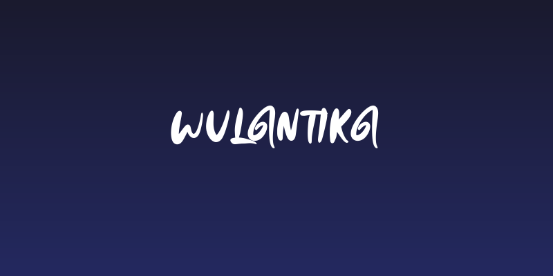 Wulantika Social Header