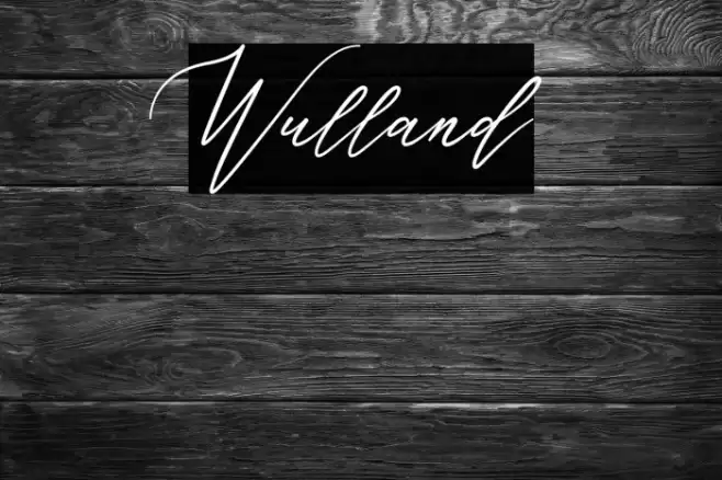 Wulland Font examples
