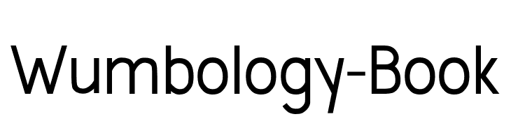Wumbology-Book  免费字体下载