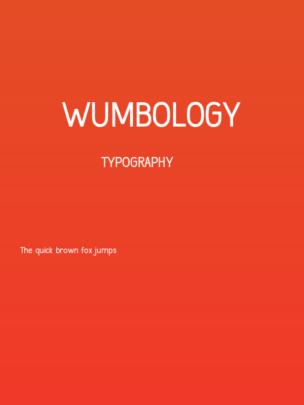 Wumbology Poster