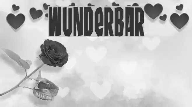 Wunderbar Font examples