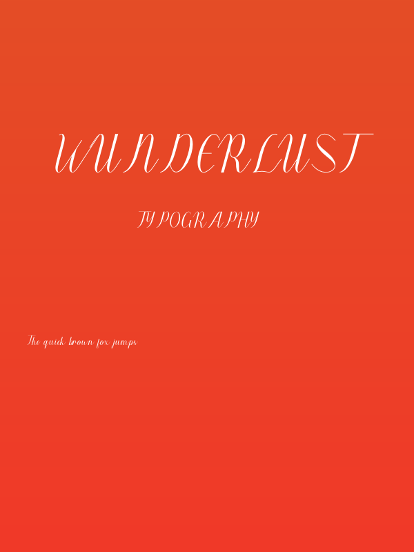 Wunderlust Poster