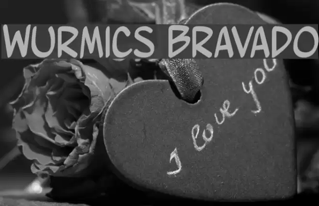 Wurmics Bravado Font examples