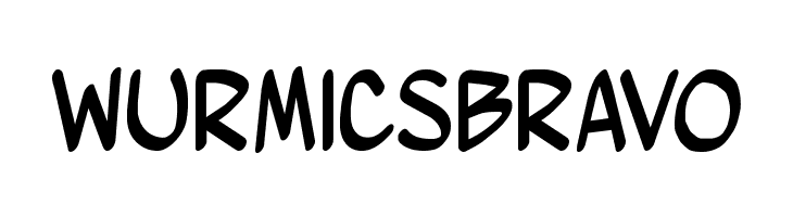 Wurmics Bravo  Скачать бесплатные шрифты