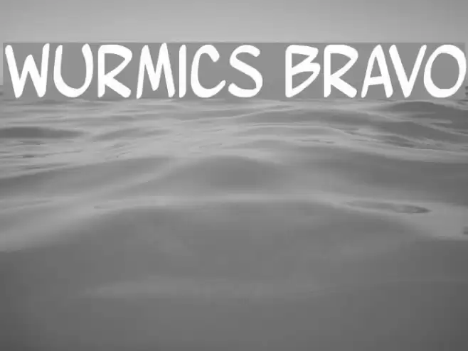 Wurmics Bravo Font examples
