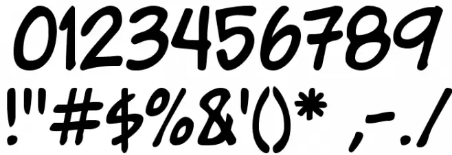 Wurper Comics Font OTHER CHARS