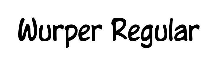 Wurper Regular फ़ॉन्ट