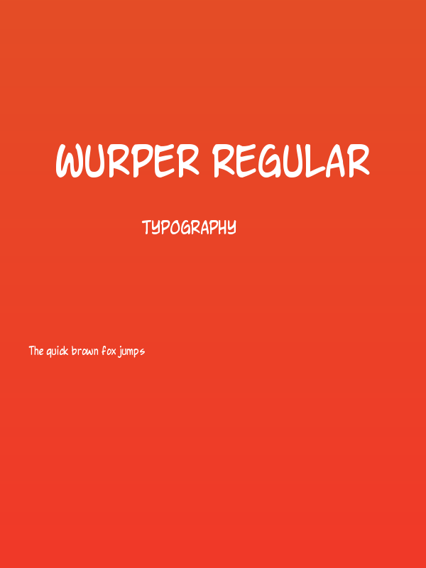 Wurper Regular Poster