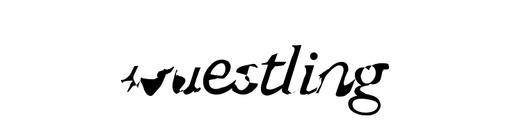 wuestling  フリーフォントのダウンロード