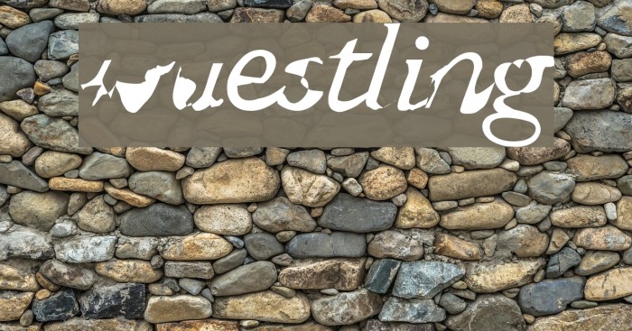 wuestling Font examples