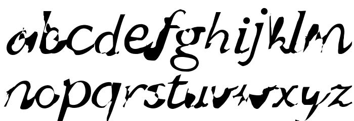 wuestling Font LOWERCASE
