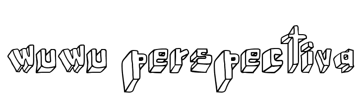 wuwu perspectiva  Frei Schriftart Herunterladen