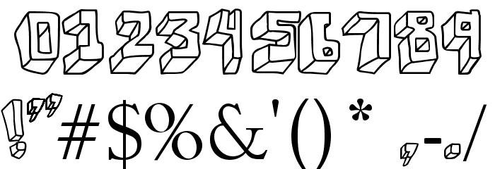 wuwu perspectiva Font OTHER CHARS