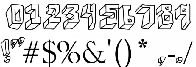 wuwu perspectiva Font OTHER CHARS