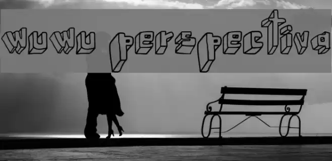 wuwu perspectiva Font examples