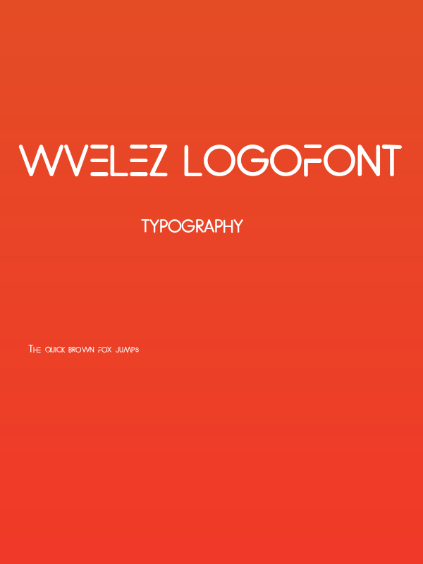 WVelez Logofont Poster