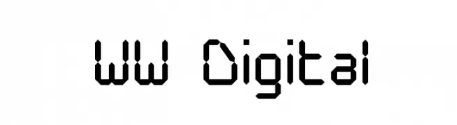 WW Digital  Frei Schriftart Herunterladen
