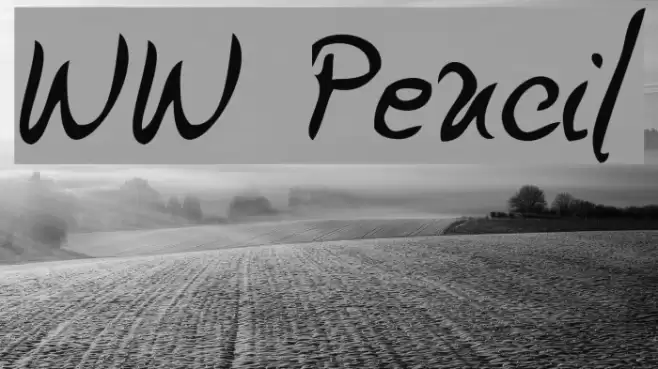 WW Pencil Font examples