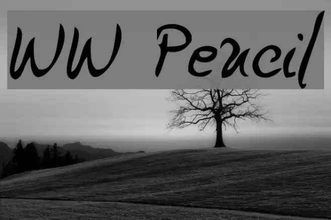 WW Pencil Font examples