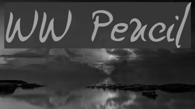 WW Pencil Font examples