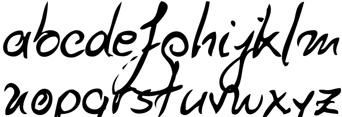 WW Pencil Schriftart Kleinbuchstaben