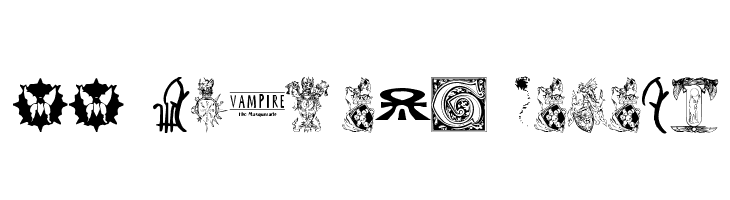 WW Vampire Sigils  Frei Schriftart Herunterladen