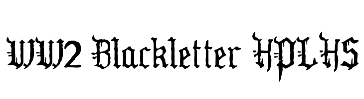 WW2 Blackletter HPLHS  フリーフォントのダウンロード