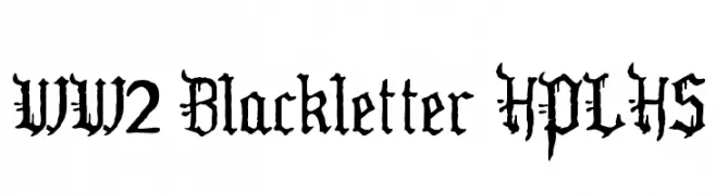 WW2 Blackletter HPLHS  Fuentes Gratis Descargar