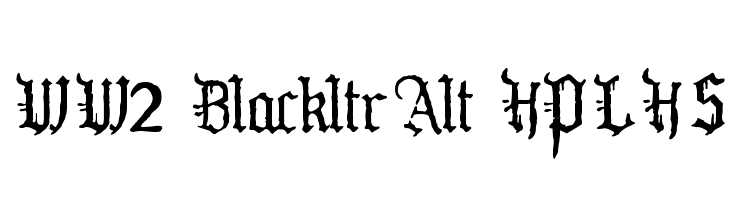 WW2 BlackltrAlt HPLHS Fonte