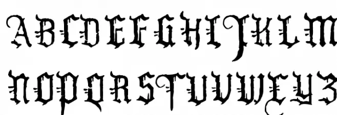 WW2 BlackltrAlt HPLHS Schriftart Groß