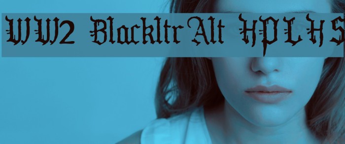 WW2 BlackltrAlt HPLHS Font examples