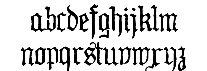 WW2 BlackltrAlt HPLHS Font LOWERCASE