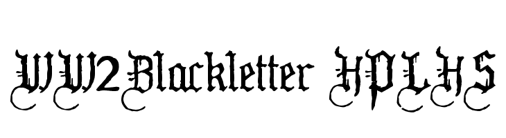 WW2Blackletter HPLHS Font