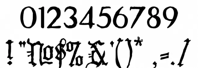 WW2Blackletter HPLHS Caratteri ALTRI CARATTERI