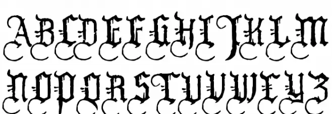 WW2Blackletter HPLHS Caratteri MAIUSCOLE
