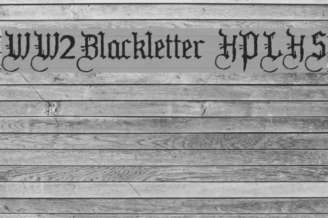 WW2Blackletter HPLHS Caratteri examples