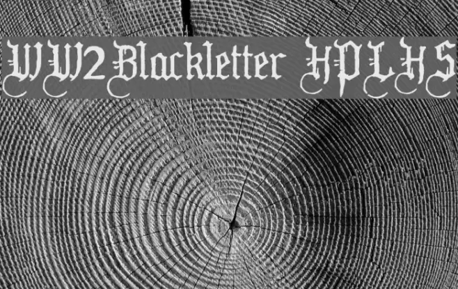 WW2Blackletter HPLHS Caratteri examples