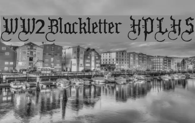 WW2Blackletter HPLHS Caratteri examples