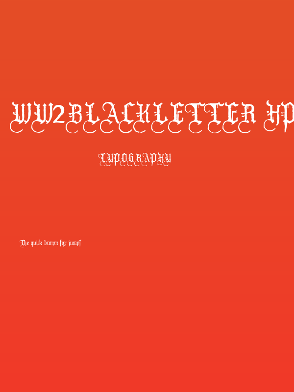 WW2Blackletter HPLHS Poster