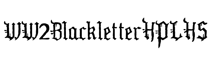 WW2BlackletterHPLHS  Free Fonts Download