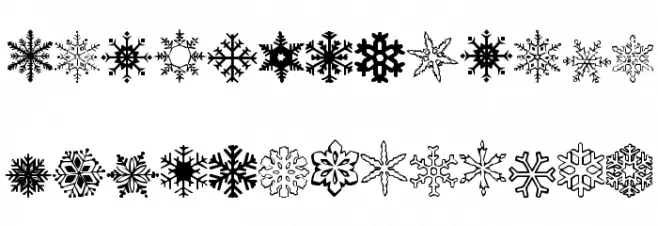 WWFlakes フォント 大文字
