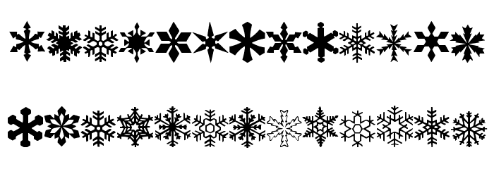WWFlakes Font LOWERCASE
