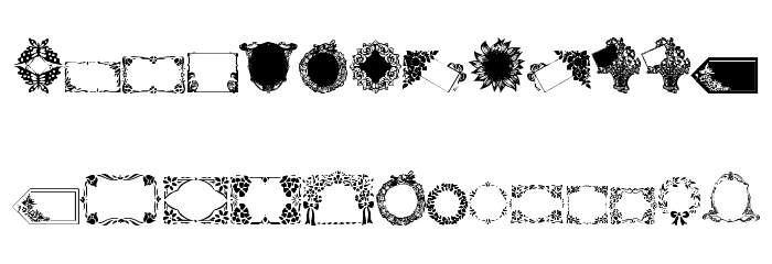 WWFloralGreetings Font LOWERCASE
