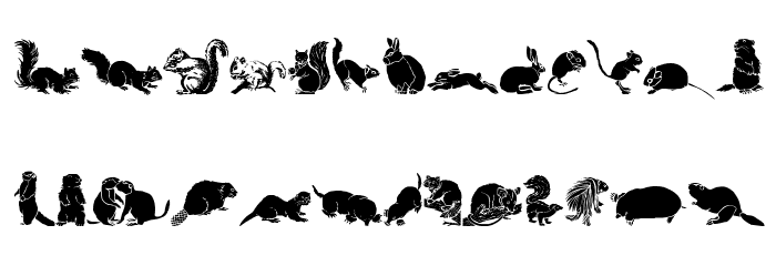 WWFurryFriends Font LOWERCASE