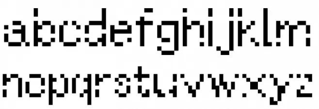 WWareTypeB Шрифта строчной